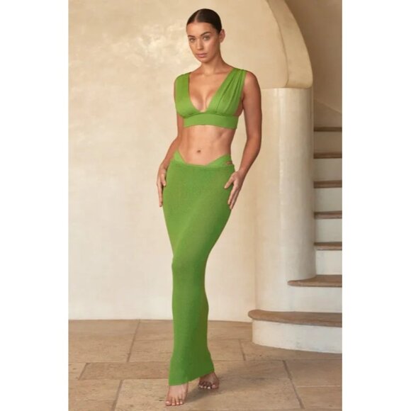 MONDAY Swimwear Fontelina Skirt in Cypress - Picture 2 of 7